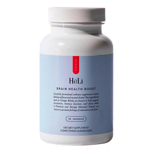 HēLi Dietary Supplement - Brain Health Boost (Suplemento para el bienestar cerebral)